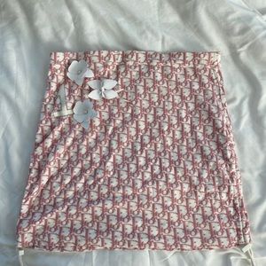 Dior logo mini skirt